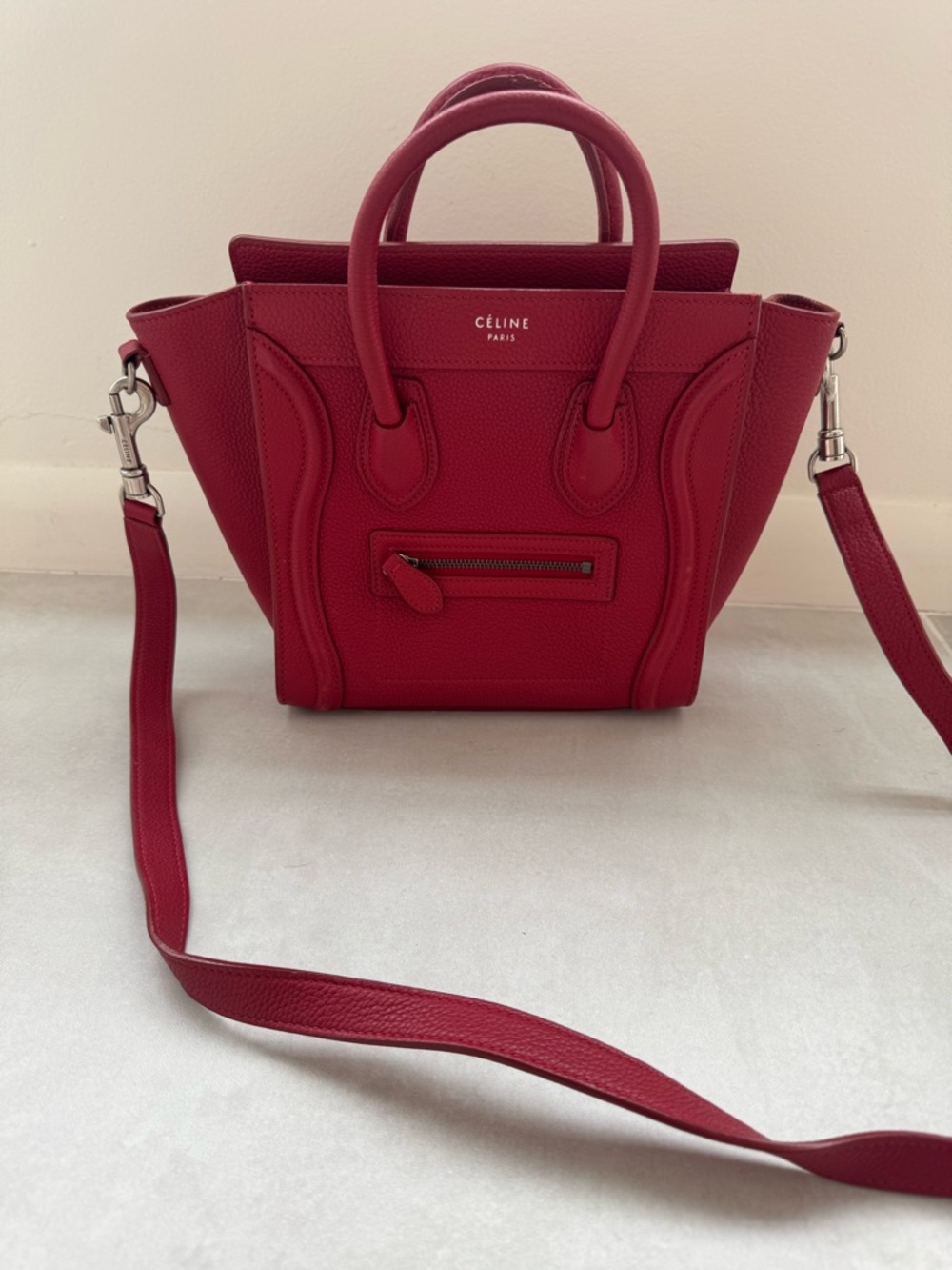 Gorgeous Phoebe Philo Red Celine Red Nano Crossbody